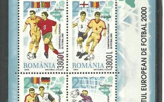 JALKAPALLO urheiluaiheinen blokki ROMANIA 2000 **
