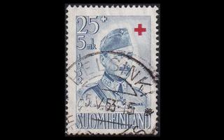 409 o PR Mannerheim 25+5mk Helsinki 5.V.1953 (1952)