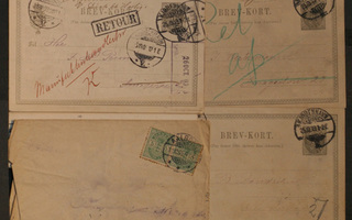 # 19136 # Tanska - Postilähetys erä 1900 - 1942