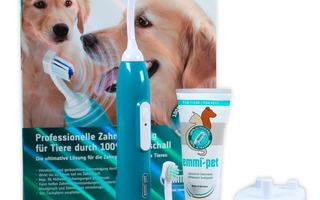 emmi®-pet Ultraäänihammasharja koiralle + hammastahna