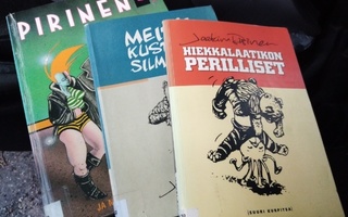 3 kpl Joakim Pirinen sarjakuva-albumeja ( SIS POSTIKULU
