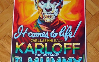 THE MUMMY starring BORIS KARLOFF, elokuvajuliste A3