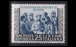 Italia 879 ** Belfioren marttyyrien kuolema 100v (1952)