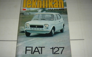 1971 / 7 Tekniikan Maailma lehti Kannessa Fiat 127