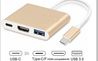 USB-C MultiPort -adapteri USB, HDMI ja USB-C