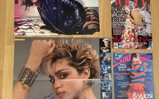 Madonna julisteet ja lehden kansikuvat