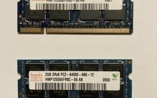 Läppärimuistit, DDR2, 2GB , PC2-6400-666