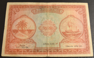 Malediivit 1947 10 Rupees