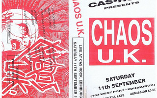 CHAOS U.K. cas rock edinburgh 11.9.1993 ...bristol legends