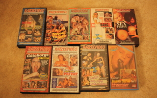 Aikuisviihde-elokuvat  VHS 25 kpl.