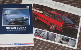 1984 Nissan Sunny esite - KUIN UUSI - suom - 12 siv