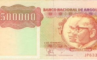 Angola 500 000 kwanzaa 1991