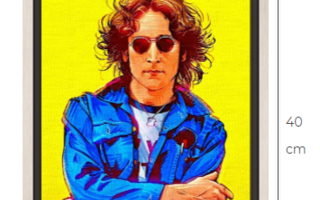 John Lennon Pop Art canvastaulu koko 30 cm x 40 cm