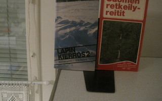 Kaksi Suomi- retkeilyopasta 1987 ja Lappi 1989.