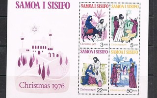 Samoa 1976 - Joulu Christmas ++ blokki
