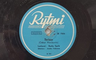Savikiekko 1948 - Bertta Sipilä - Decca SR 7004