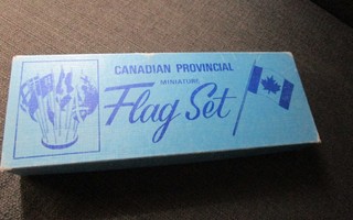Kanadan provinssien minilippuja 16kpl! (N585)