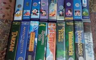 VHS Disney 30kpl +1