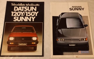 Autoesite - DATSUN SUNNY 1982 ja NISSAN SUNNY 1989