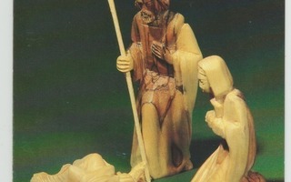 Barnet i krubban, Figurer i olivträ från Betlehem  (T)