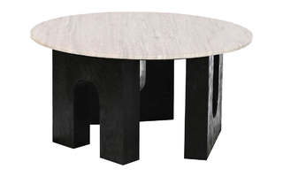 Olohuoneen pöytä Home ESPRIT Marmori Mangopuu 80 x 80 x 40