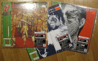 ROLLING STONES 3x CD in LP-Covers JAPANI 2006*Katso! *****