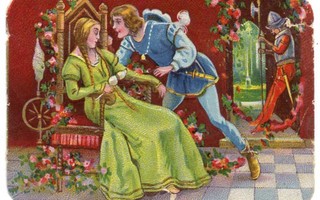 WANHA SATUKUVA / Nelkku: Ruusunen ja prinssi. 1900-l.