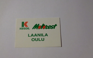 TT-etiketti Kesoil Motorest, Laanila Oulu