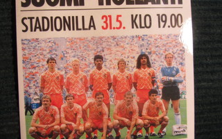 Suomi-Hollanti MM-karsinta 31.5.1989. Tarra