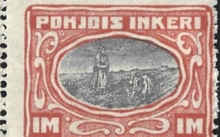 1920 Pohjois-Inkeri 1 mk ** LaPe P-I 12 postituore