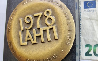 VANHA Osanottaja Mitali Hiihto MM-kisat 1978 Lahti ISO KOMEA