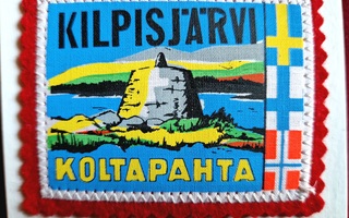 Kilpisjärvi Koltapahta vintage kangasmerkki