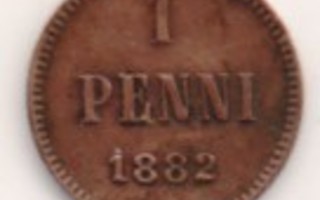 1 penni 1882 kuparia kl1+-01