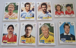 Panini 1990 World Cup kansiosta leikatut tarrat (17 kpl)