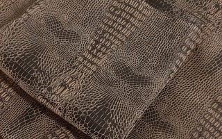 2 x ruskea tyynyliina liskokuvio koristetyynylle