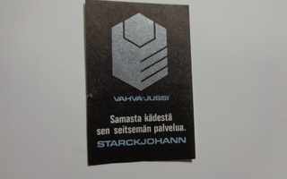 TT-etiketti Starckjohann - Vahva-Jussi