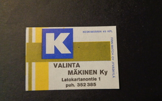 TT-etiketti K Valinta Mäkinen Ky, Latokartanontie 1