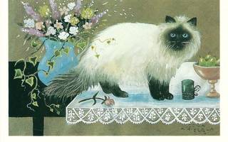 kortti ** Kissa - erilaisia taidekortteja