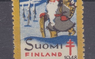 1948 TUB joulumerkki postituoreena.