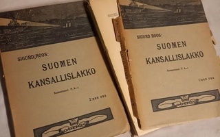 sigurd roos suomen kansallislakko 1-2