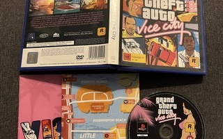 Grand Theft Auto - Vice City PS2 (Suomijulkaisu) (+kartta)