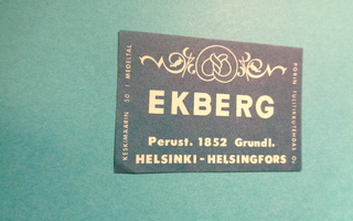 TT-etiketti Ekberg, Helsinki - Helsingfors