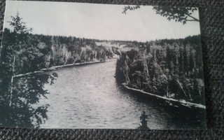 Oulujoki Pyhäkoski. Vanha  mv kulkematon kortti.