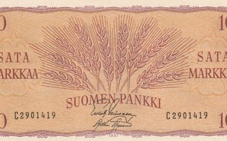 Suomi  100 markkaa 1957  C 2901419