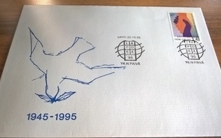 Kuori Suomi 1995 YK:n päivä erikoisleimalla LAPOEX `95