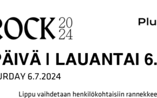 Ruisrock 2024 lauantai PLUS lippu 6.7.2024