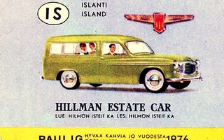 Paulig autot, HILLMAN ESTATE CAR, MiniMoi, nro 527
