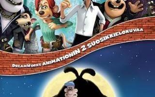 Virran Viemää + Wallace & Gromit   -  (2 DVD)
