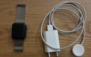Apple Watch 3 ja Applen kullanvärinen milanolaisranneke