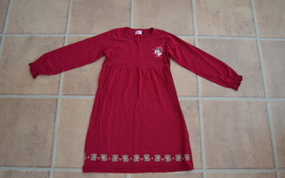 Mini's nightwear punainen yöpaita 130cm